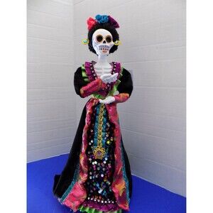 NEW Halloween Sugar Skull Catrina Figurine Day of Dead Tree Topper